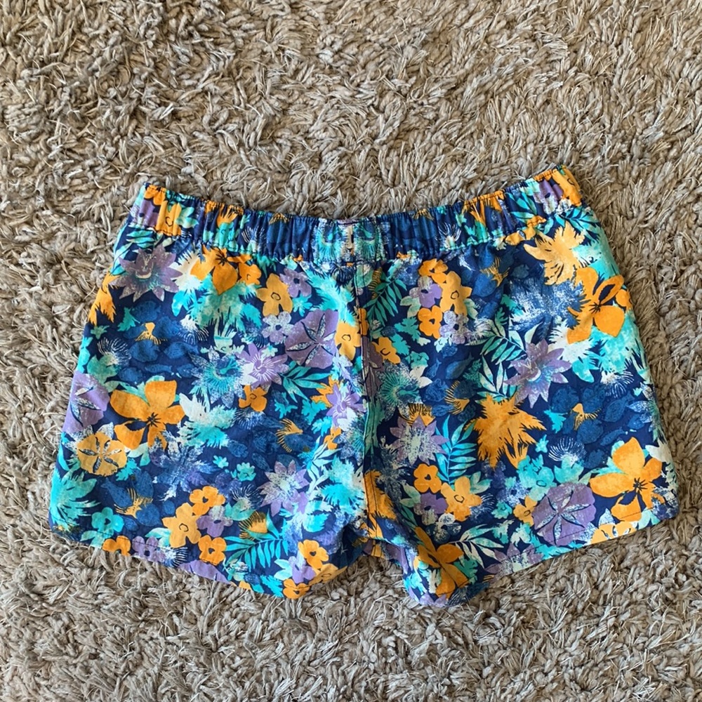 PATAGONIA Barely Baggies Shorts Neo Tropics Channel Blue - Picture 10 of 11
